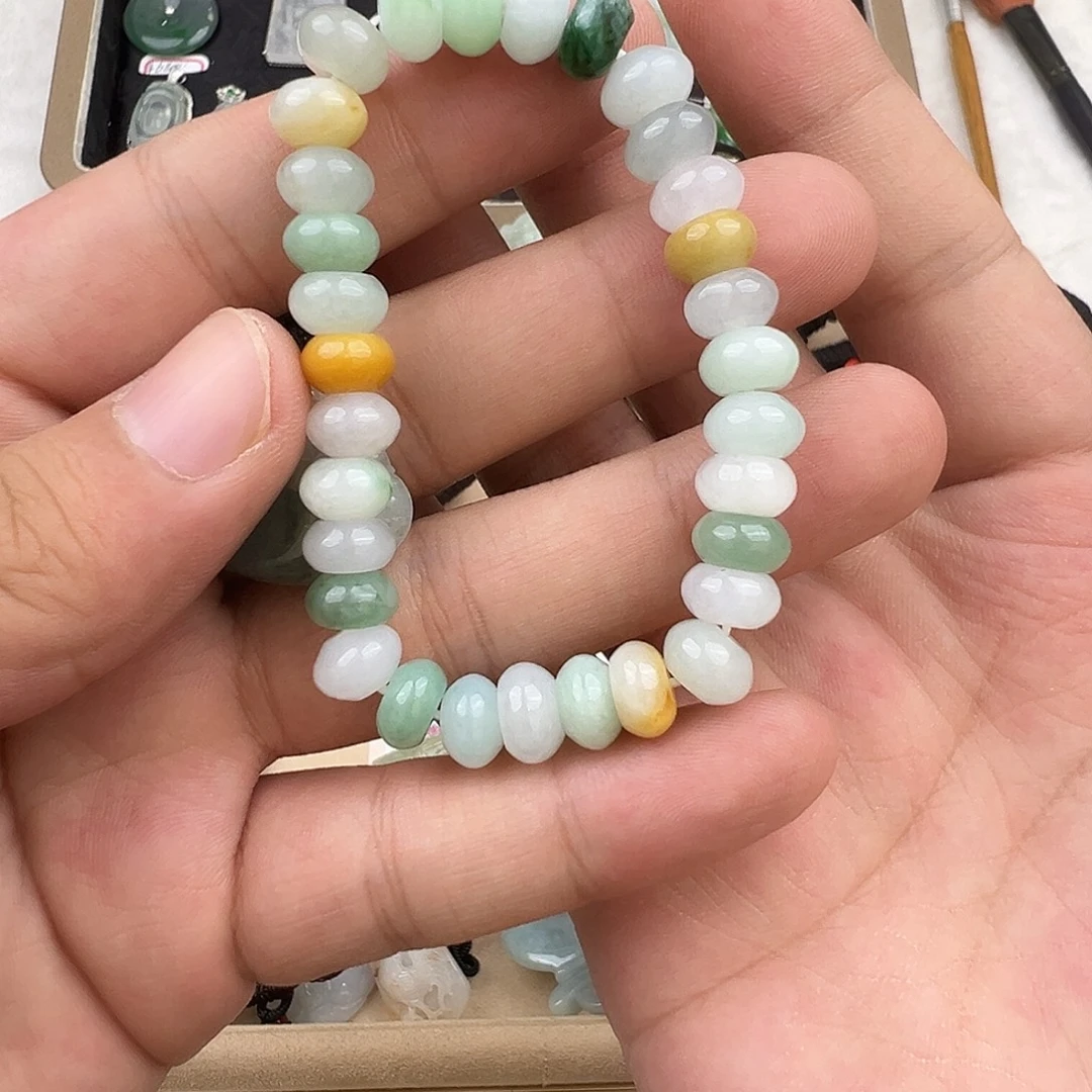 未镶嵌手串翡翠多宝手串