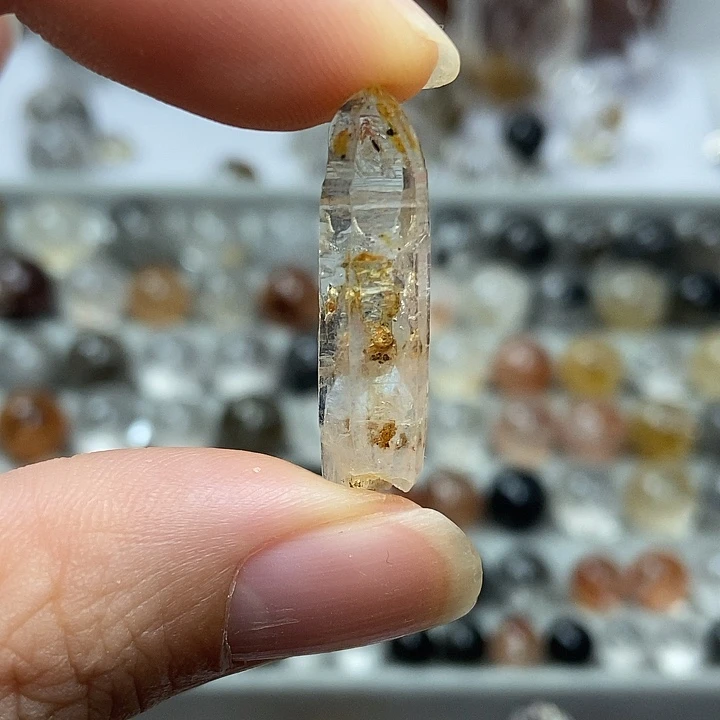 未镶嵌水晶颈饰油胆长条