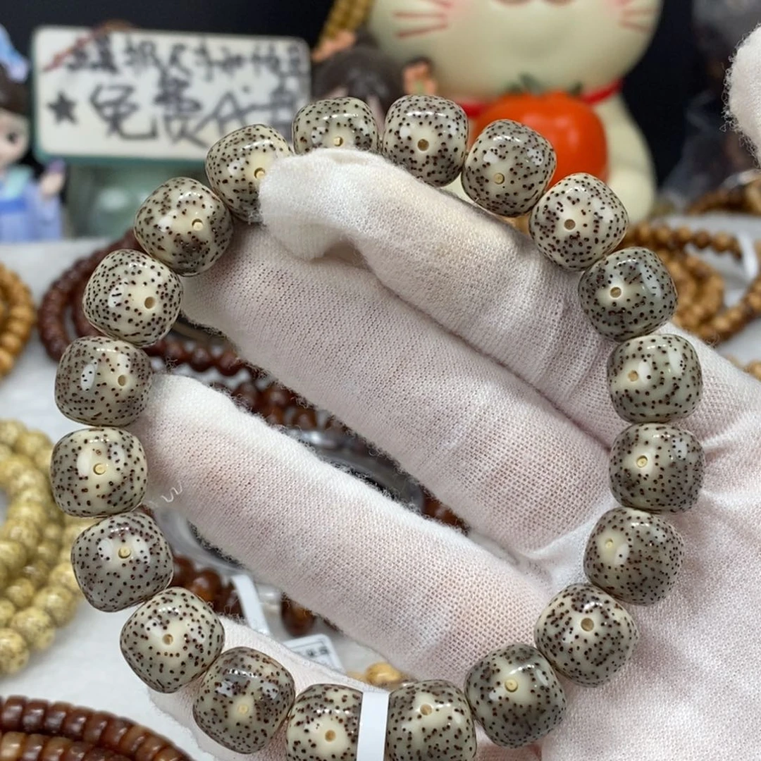 菩提籽类12/11灰冰果冻留白细星