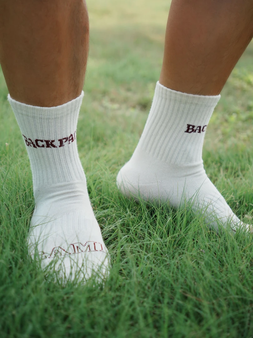 纯棉美式风格运动袜透气训练男士