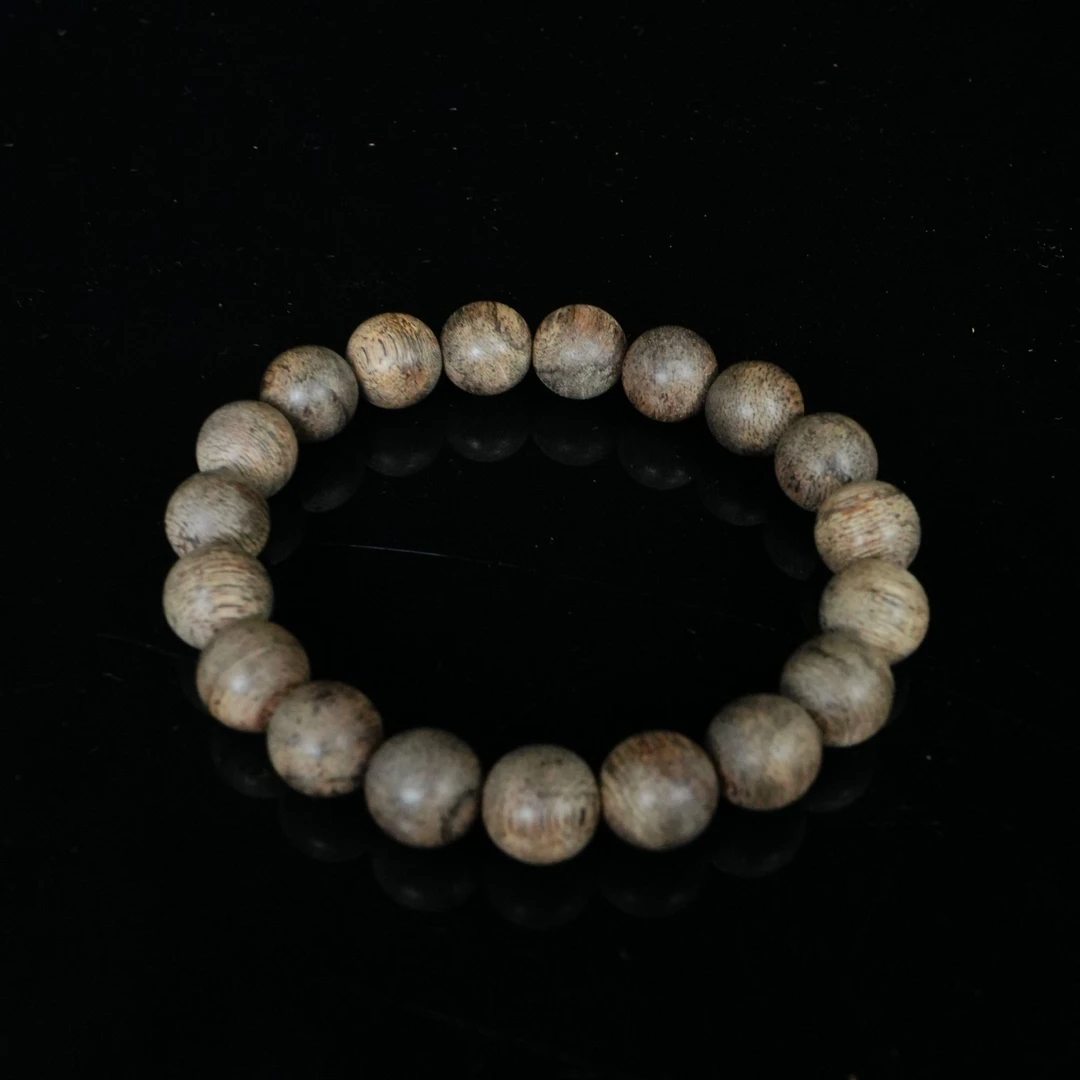 A6623 文莱黑棋沉香85分沉手串 1.1cm 10.11g