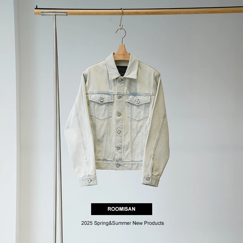 ROOMISAN【25SS/废土风做旧水洗牛仔外套】25063