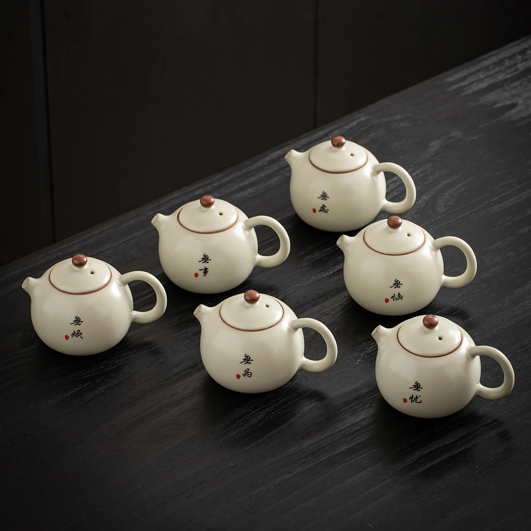 2026新款陶瓷一人用冲泡壶汝窑西施壶开片可养功夫茶具单个泡茶壶