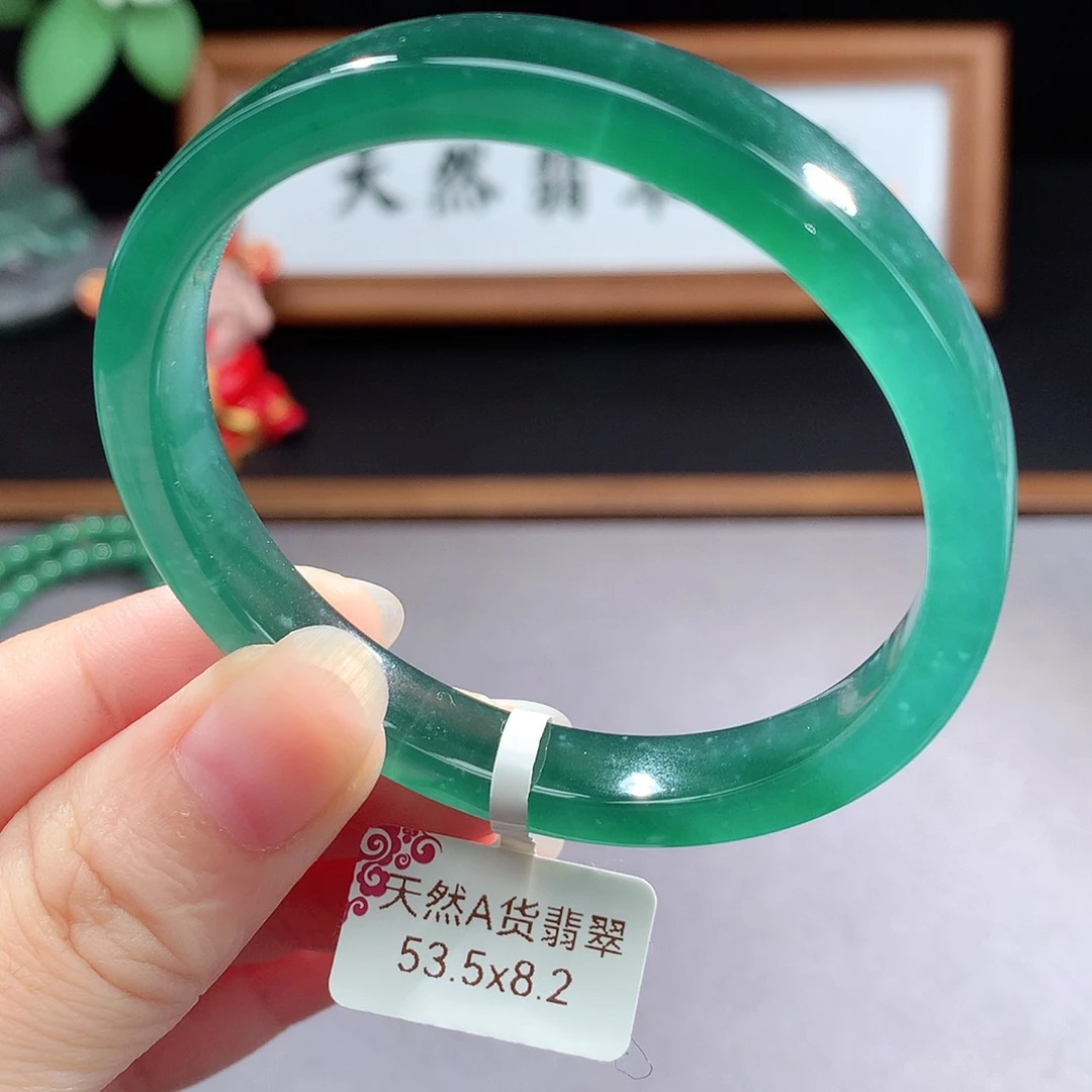 未镶嵌手镯（圆镯）翡翠静*