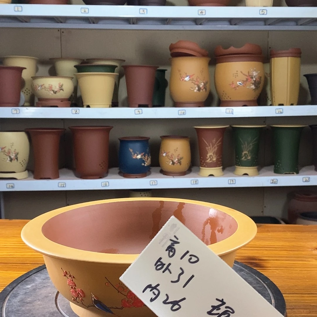 紫砂花盆紫砂兰花盆10