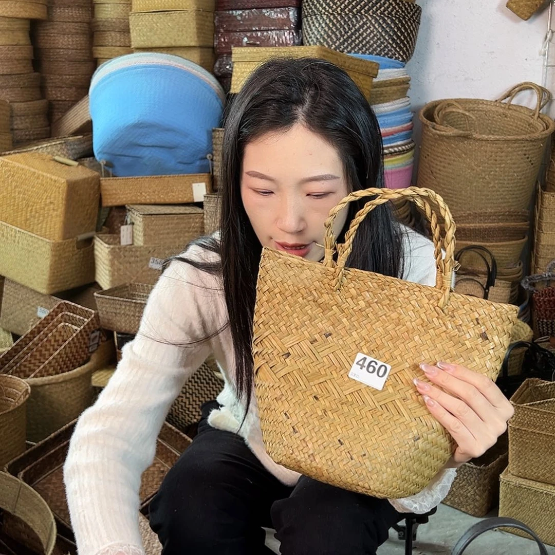 草编草编包/草编收纳盒微瑕疵