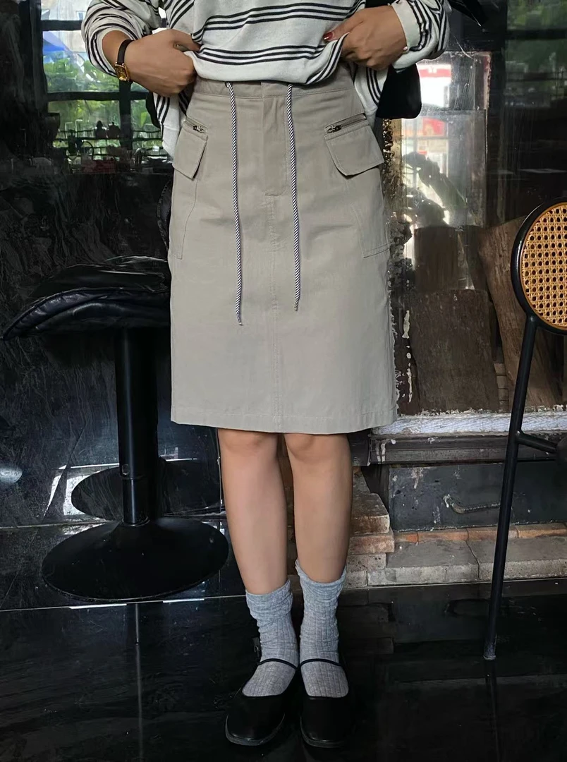 路一韩国定制系列.哥本哈根   工装半身裙  L25082931