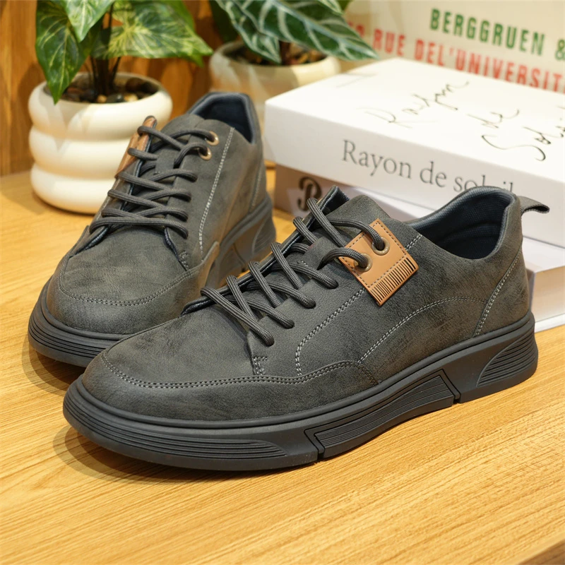 【退货补运费】剪标款男士PU皮时尚休闲鞋百搭舒适耐穿低帮鞋Z1736