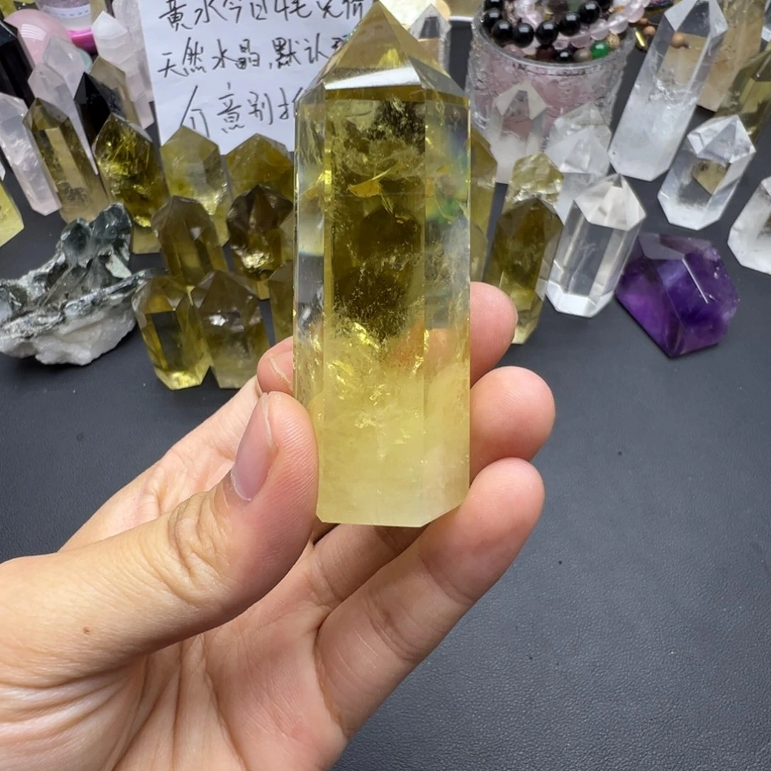 针****水晶天然水晶半成品未镶嵌微瑕