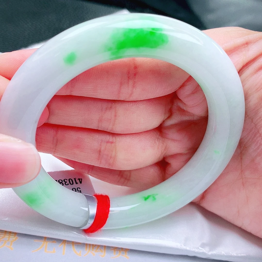 翡翠未镶嵌手镯缅甸天然a货翡翠手镯