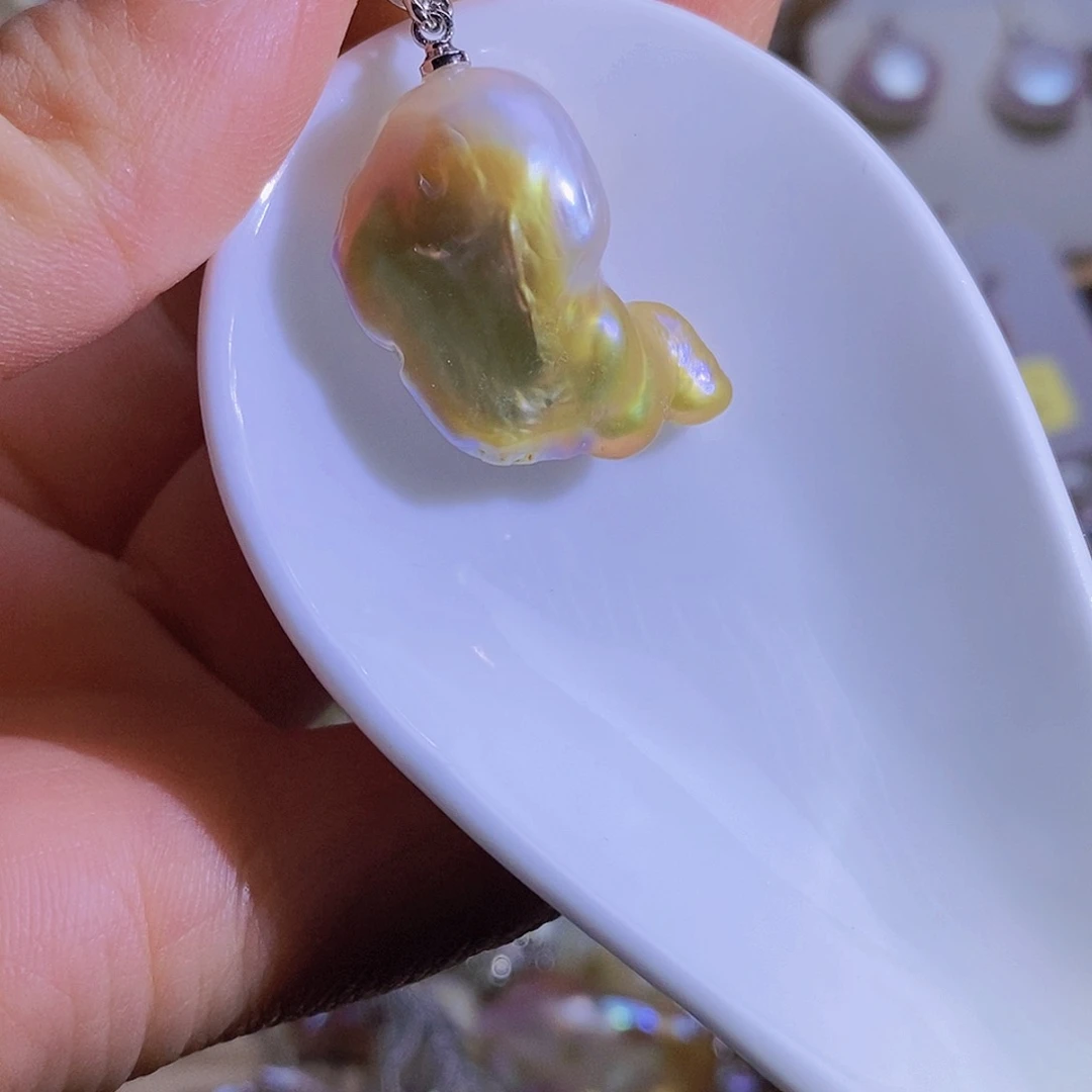 天然淡水珍珠（微瑕）淡水珍珠合金