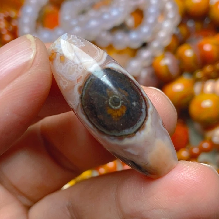 玛瑙/玉髓未镶嵌吊坠