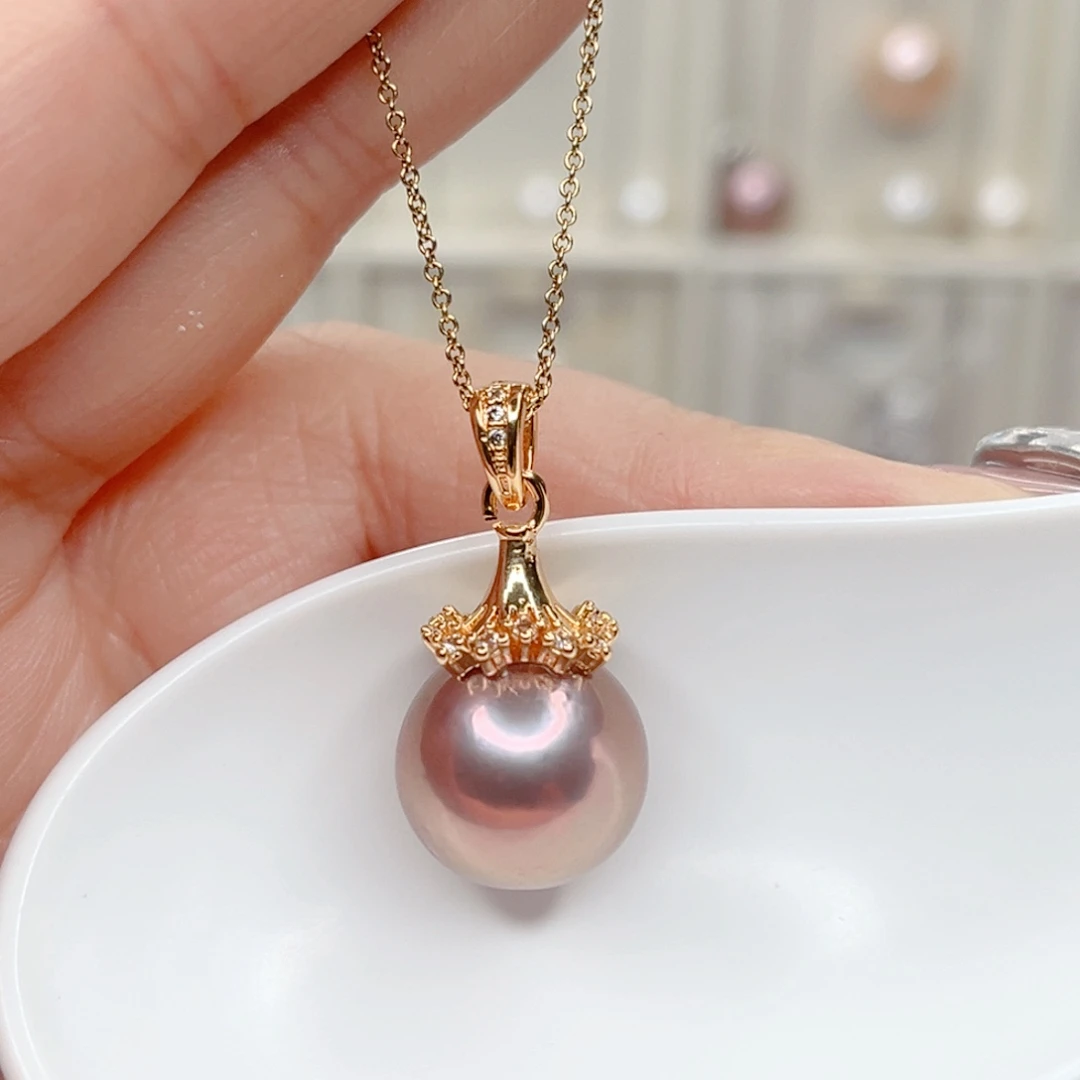 合金淡水珍珠吊坠(赠链)