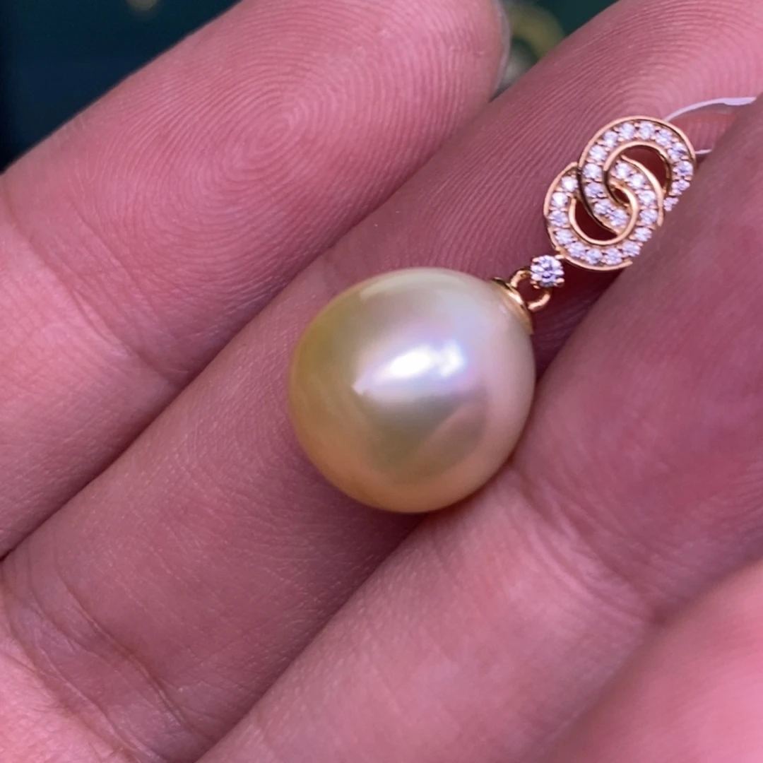 颈饰银S925镶嵌海水珍珠