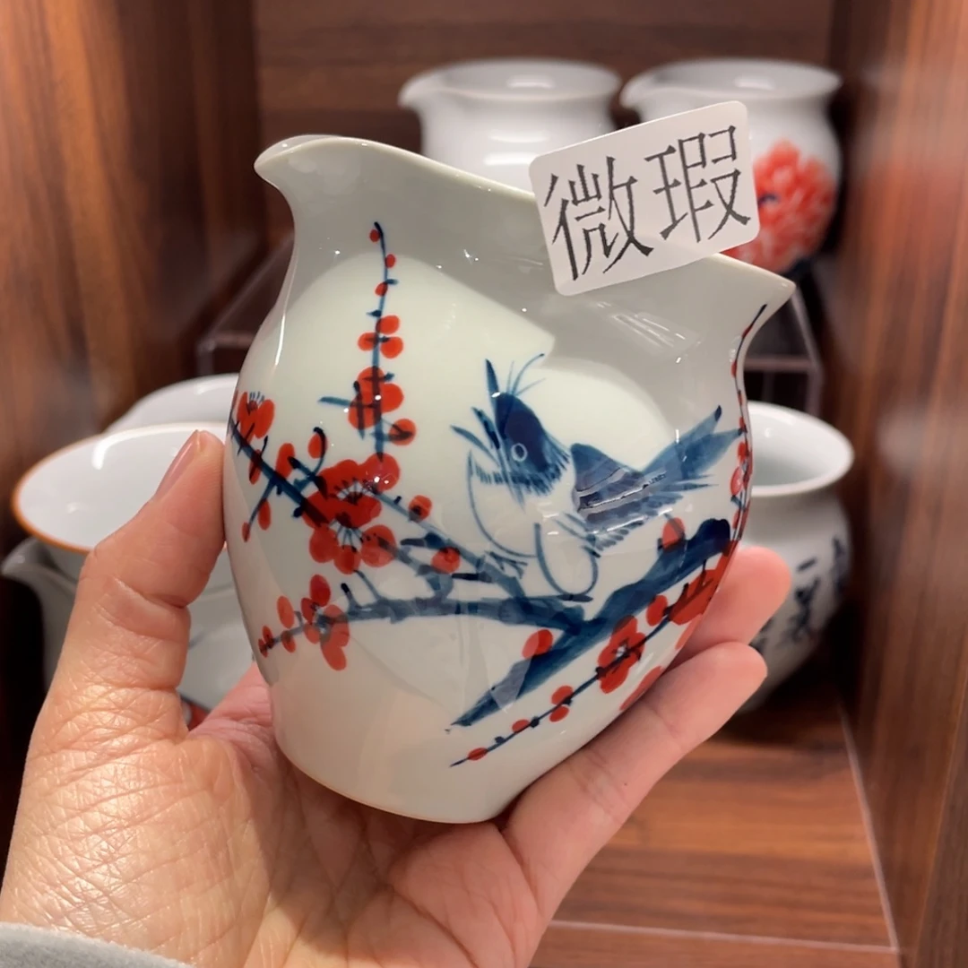 有瑕釉下彩纯手绘