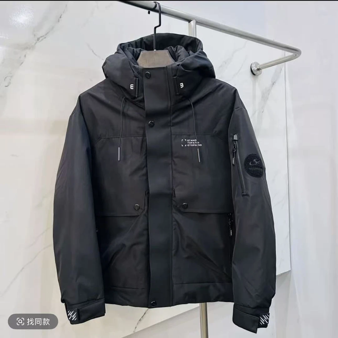 休闲百搭连帽冲锋衣加厚羽服8899