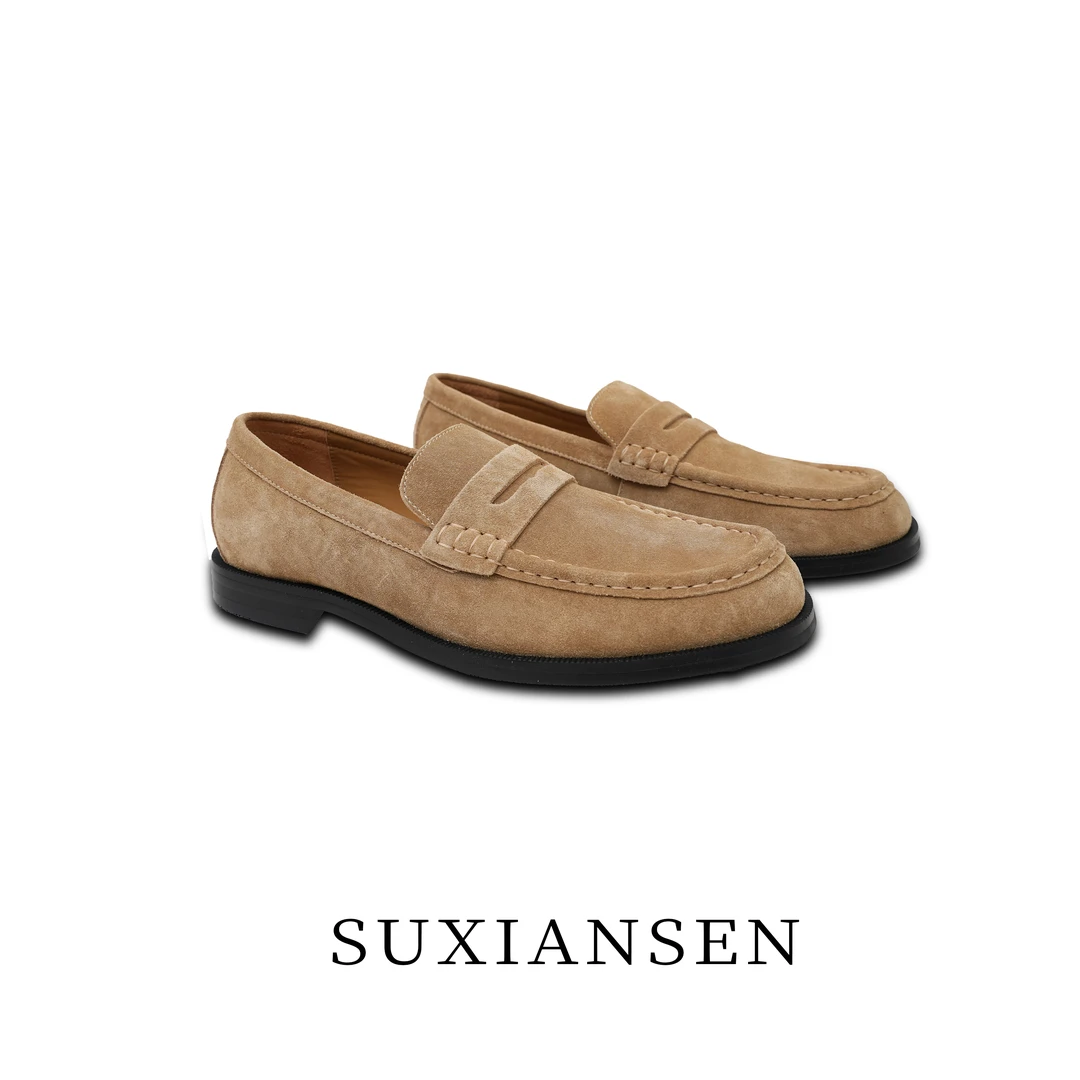 【大头叔叔】老钱风简约圆头懒人设计款休闲乐福鞋DDZ22551