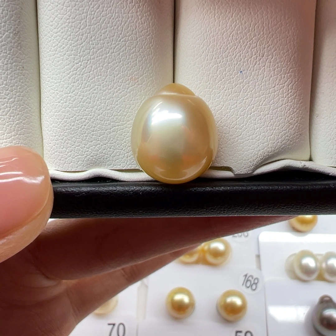 金珠巴洛克裸发13mm未镶嵌海水珍珠