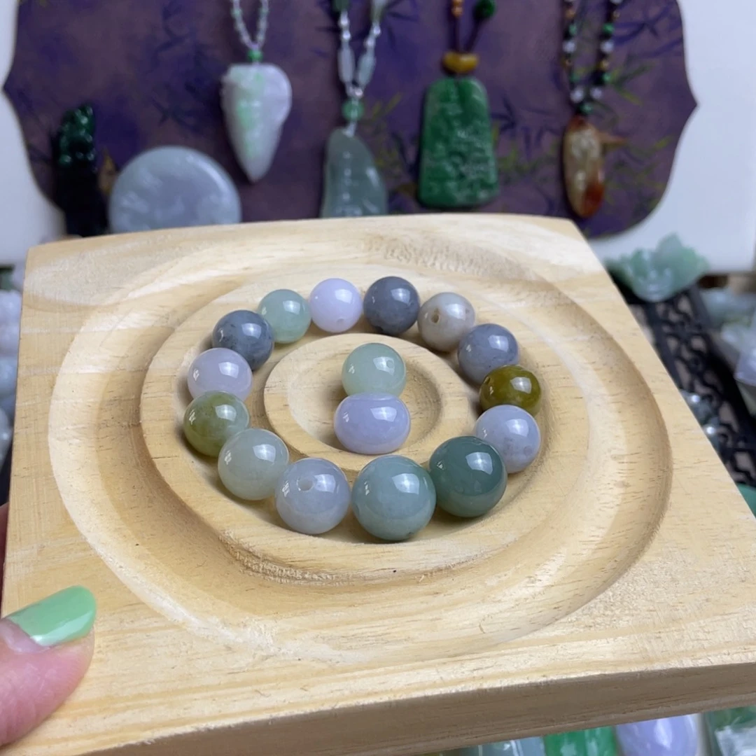 *****翡翠未镶嵌颈饰多宝手链