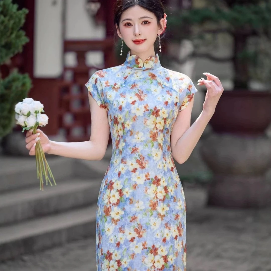 【2763 花样年华 韵味款】显瘦气质修身优雅复古中国风旗袍