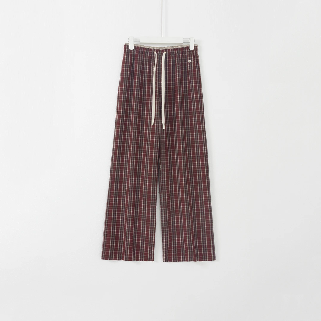 几里与麻 复古文艺高腰休闲裤 裤长104 2081999