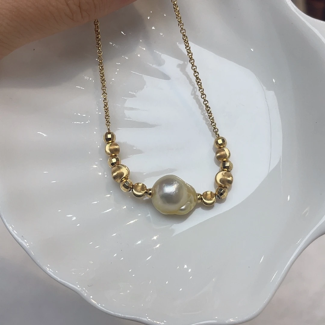 海水珍珠银S925镶嵌手绳