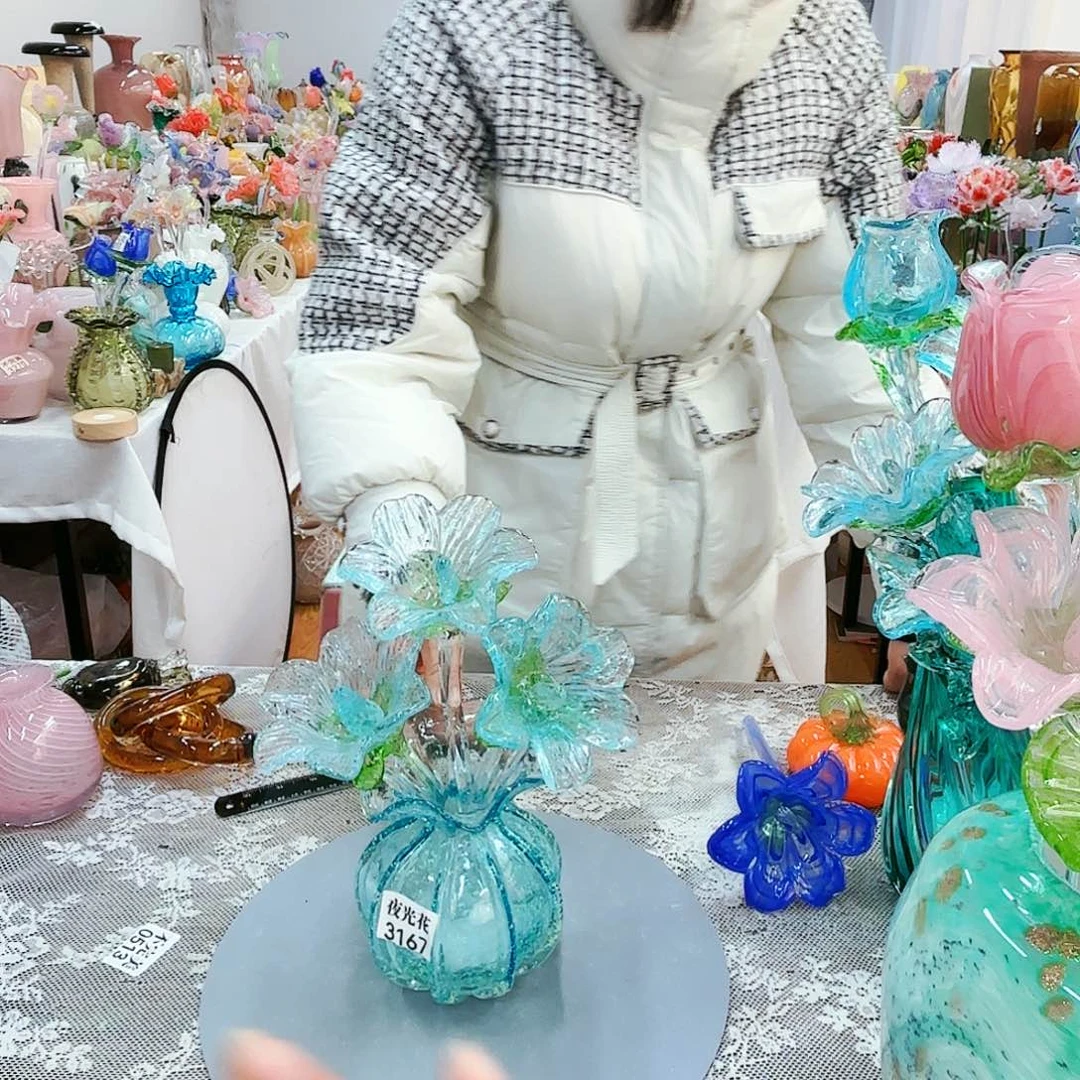 福利不退不换琉璃花瓶艺术品