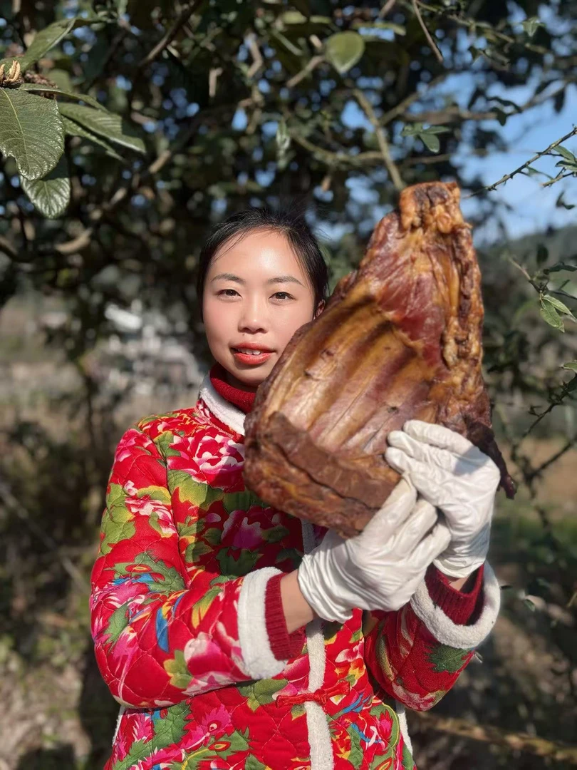 【腊前排现称】农村柴火烟熏腊排骨 前排骨 不沾水可退