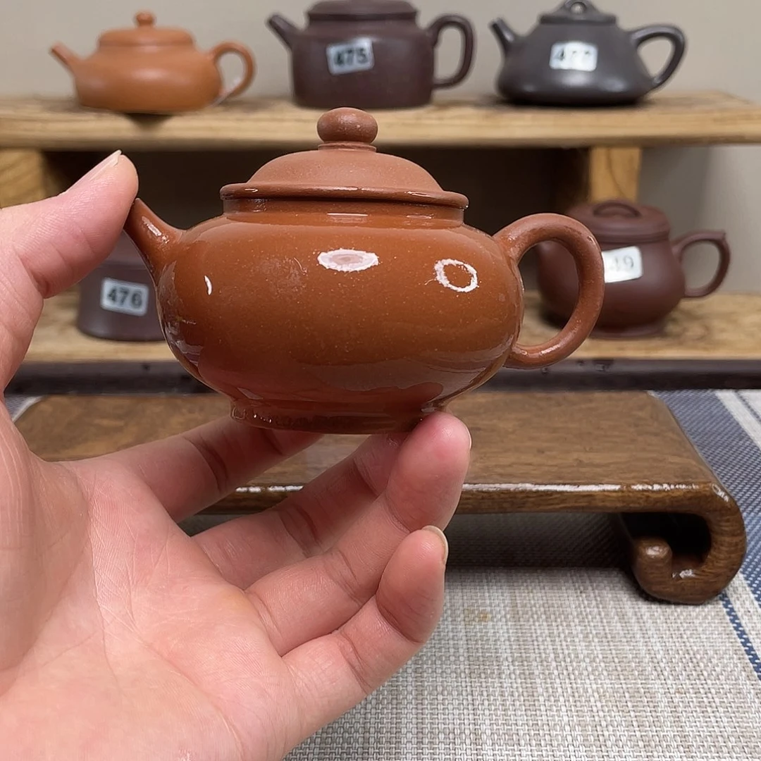 茶壶紫砂原矿手工紫砂壶绳