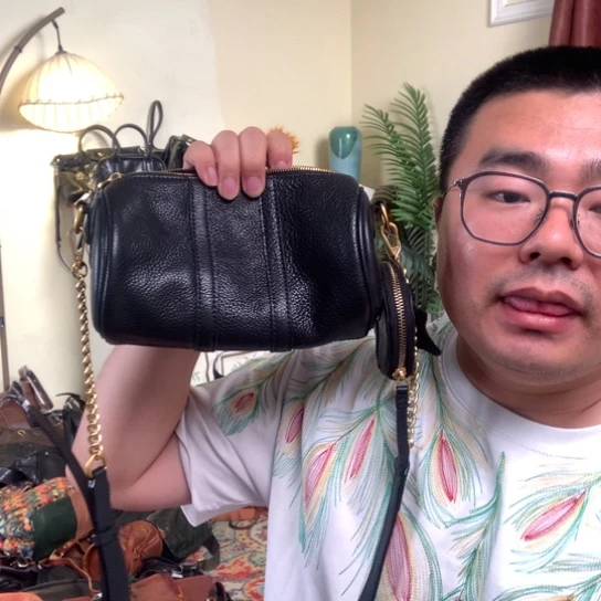 进口头层牛皮女包包