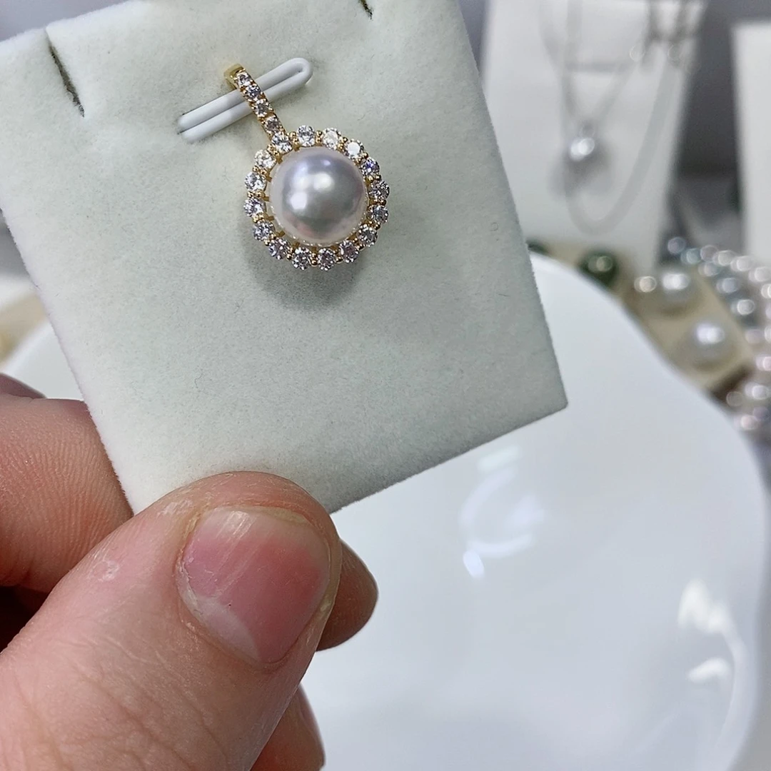 海水珍珠颈饰18K金镶嵌