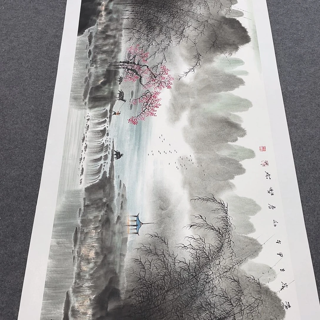 国画今天上午国画作品展示