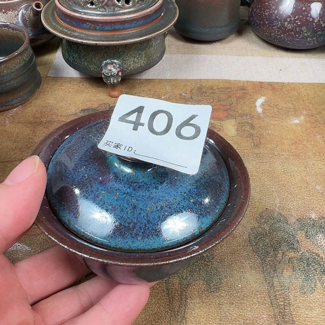 摆件钧瓷原产地茶杯壶盖碗