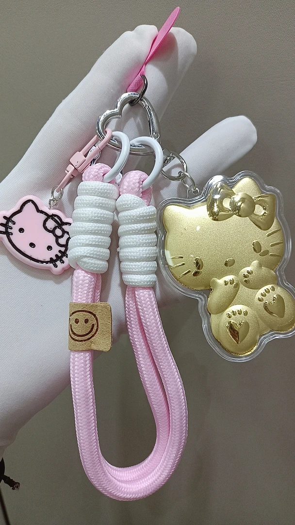 含金工艺品【送礼佳品】水贝金Hello Kitty挂件精美饰品