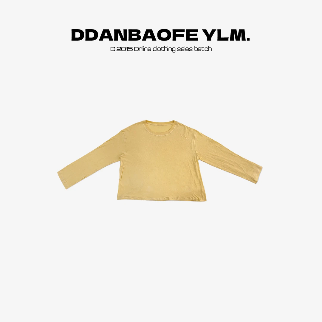 【DAYO预】破破糟糟2.0纯色基础款棉质长袖T恤 YLM00803