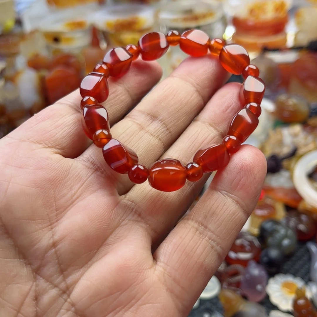 玛瑙/玉髓手链未镶嵌何****休