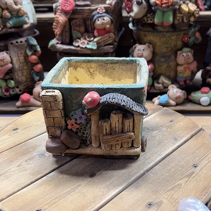 嘻哈多肉花盆百搭