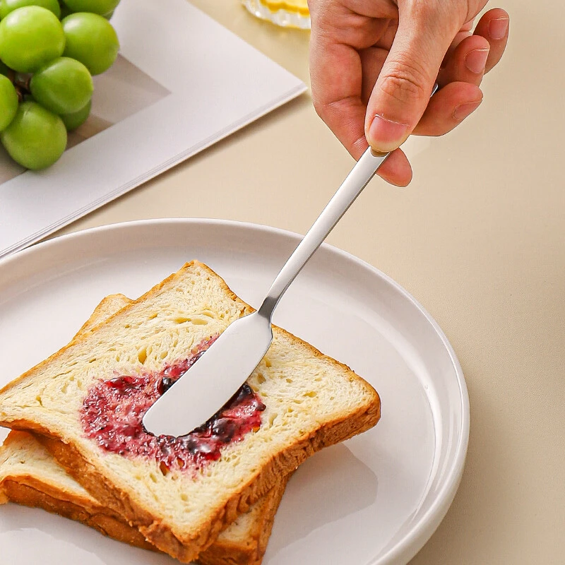 川岛屋不锈钢黄油刀果酱抹刀奶酪牛油花生酱吐司面包贝果涂抹酱刀