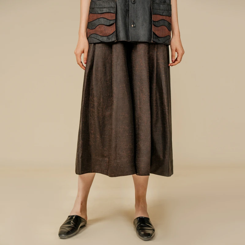 【栖香锦】莨纱龟 新中式 国风 垮裤