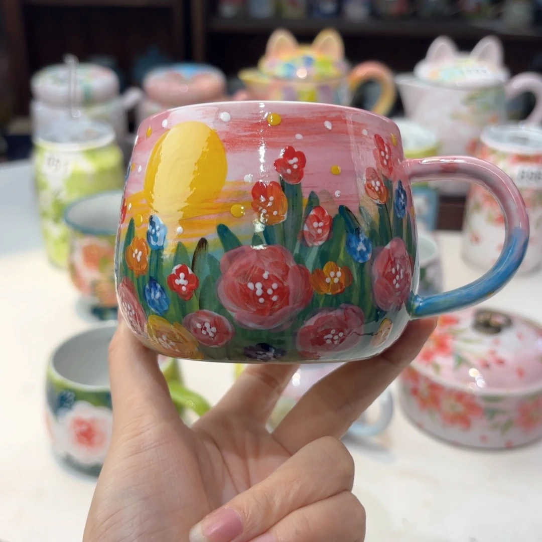 景德镇手绘高温釉下彩陶瓷茶具