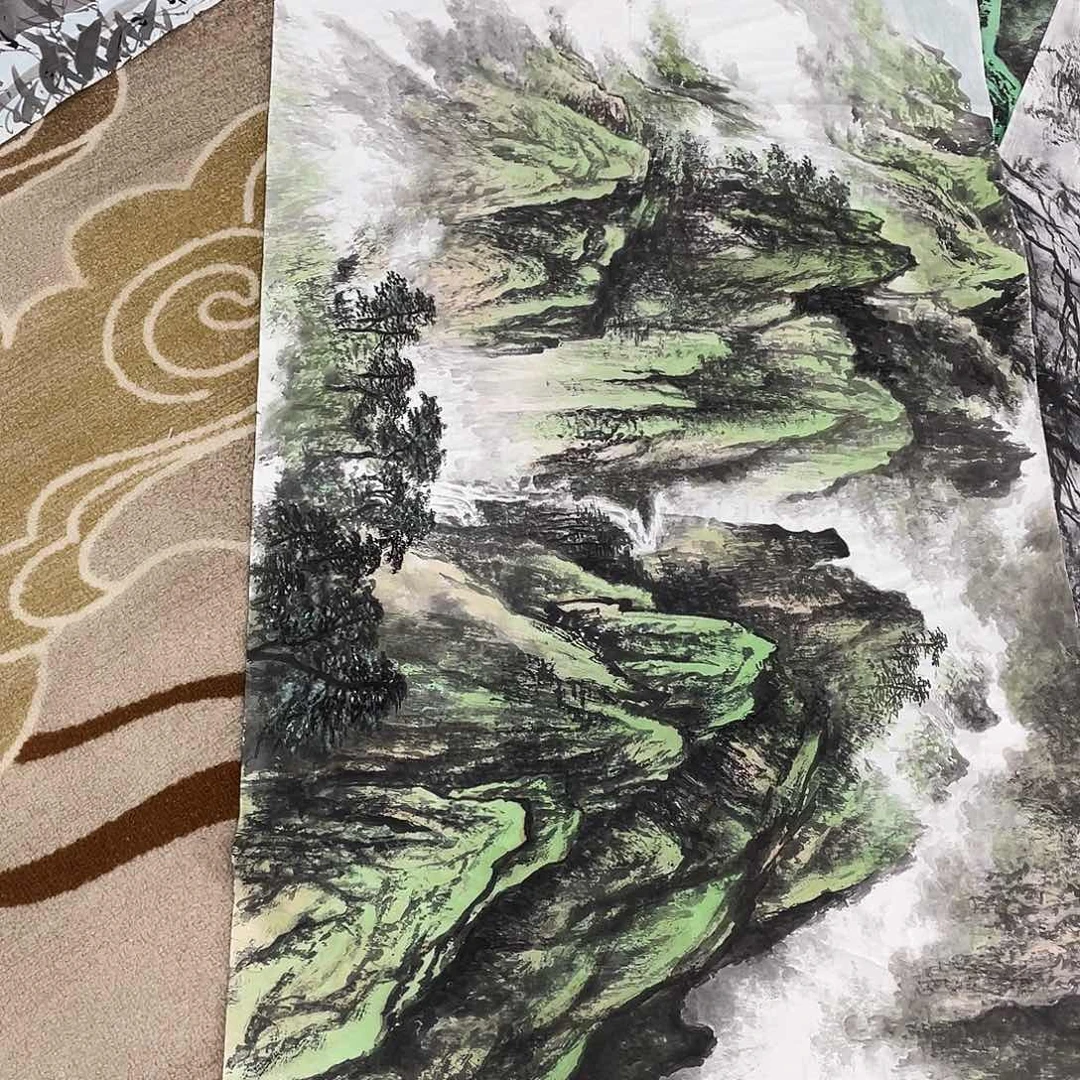 国画l***l定制作品连增志画心