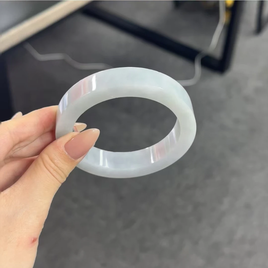 天然翡翠A货定制手镯2501