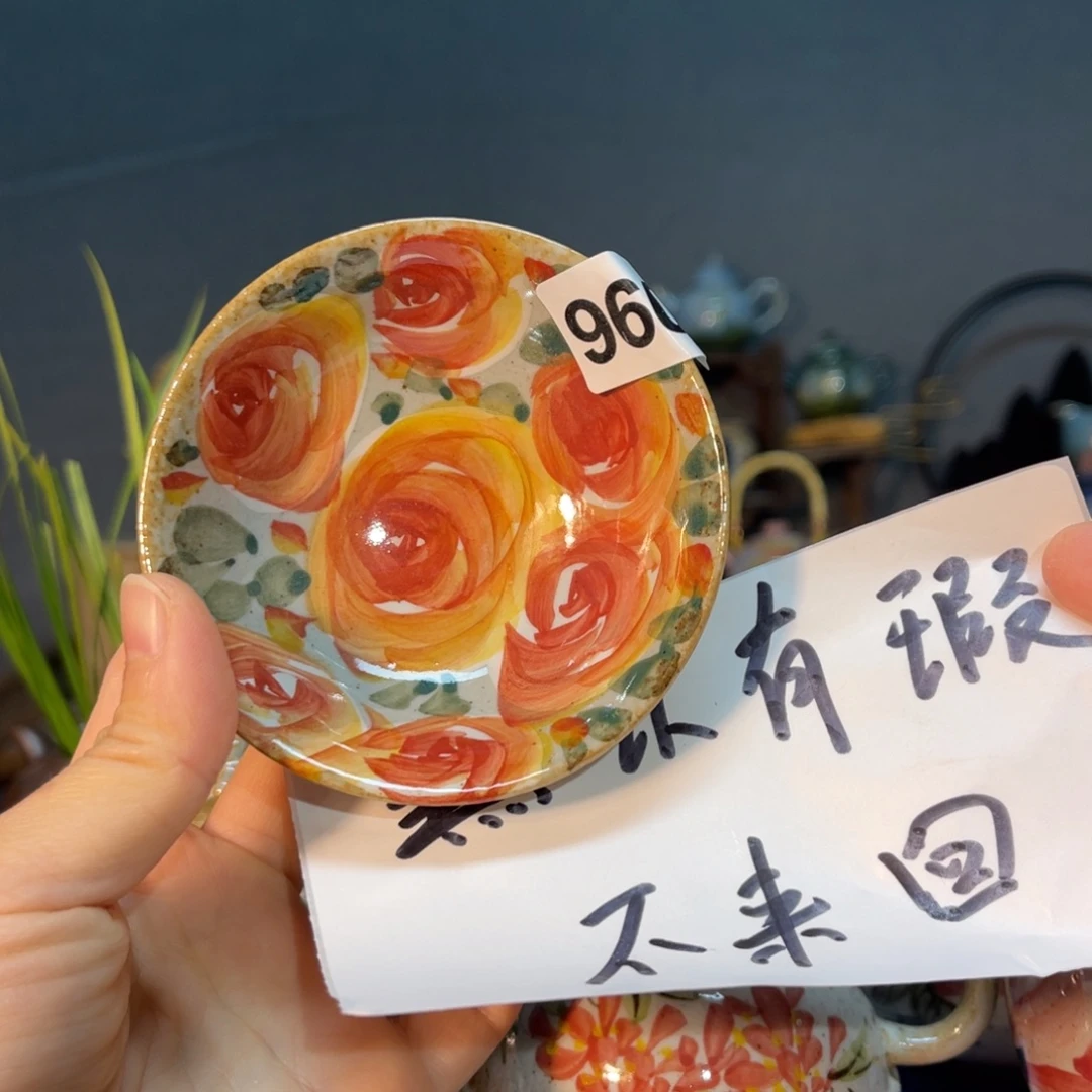 杯素浅陶瓷手工手绘