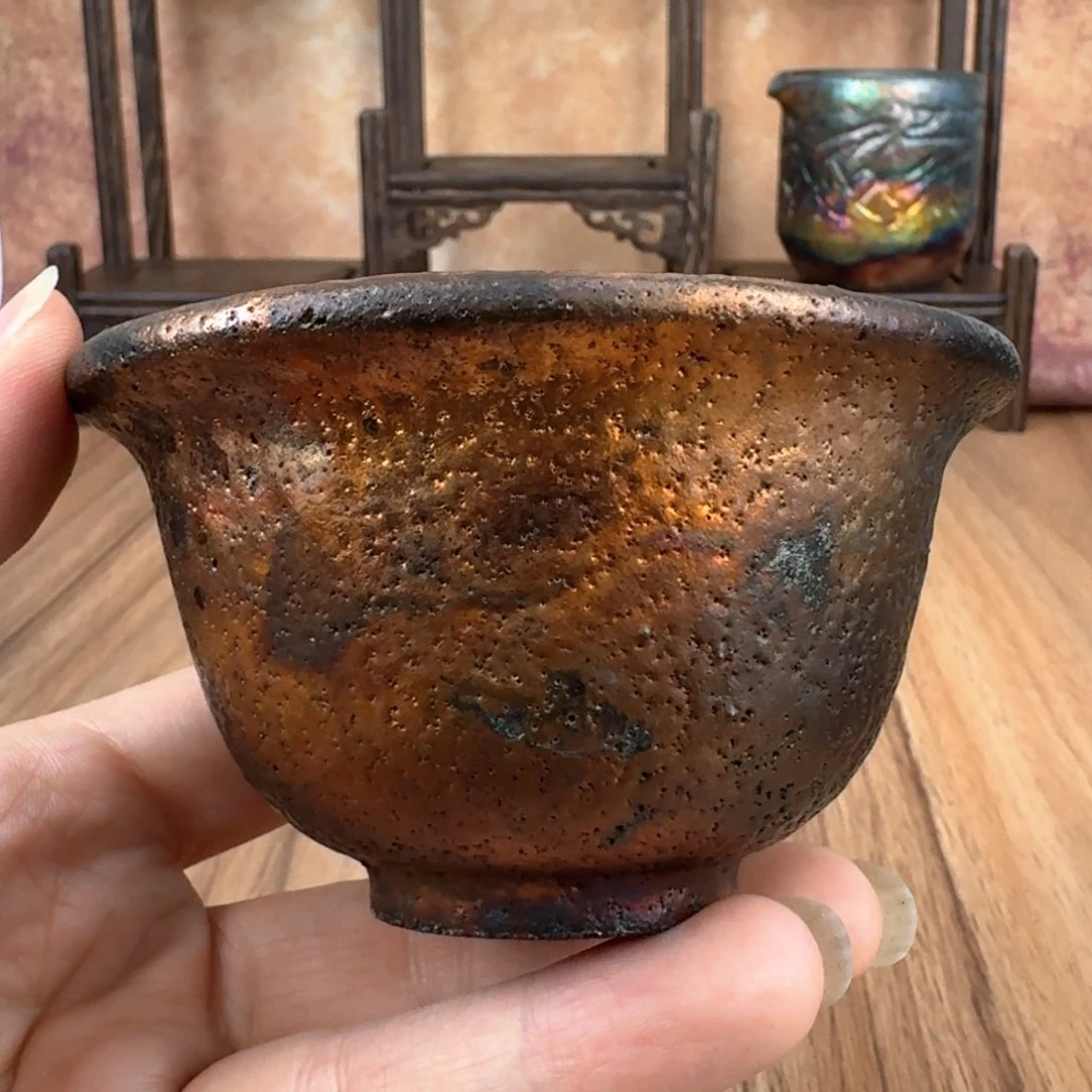 荥经黑砂炸福利窑彩元宝杯34