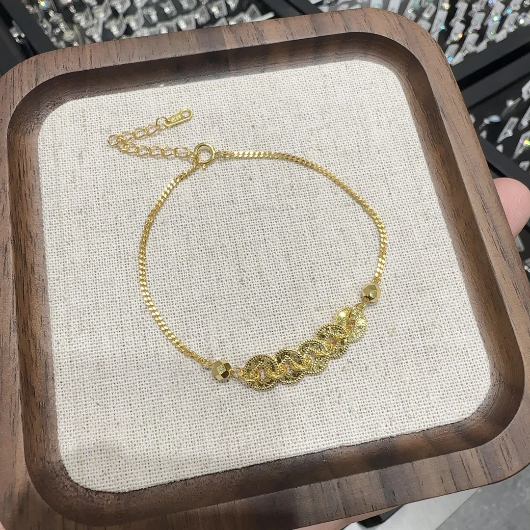 925银手链 0547   925银五帝钱手链