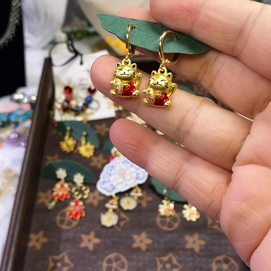 锆石纯铜合金耳钉