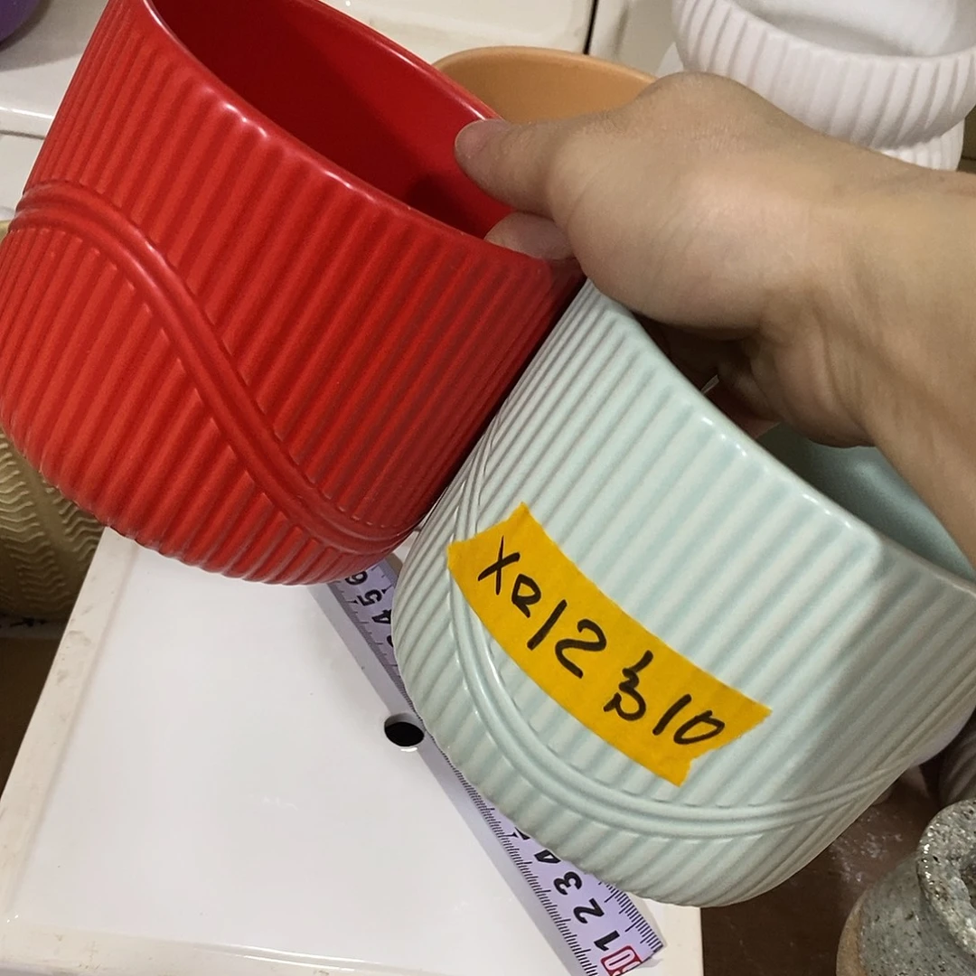 陶杯子陶盆有孔 瑕疵介意勿拍