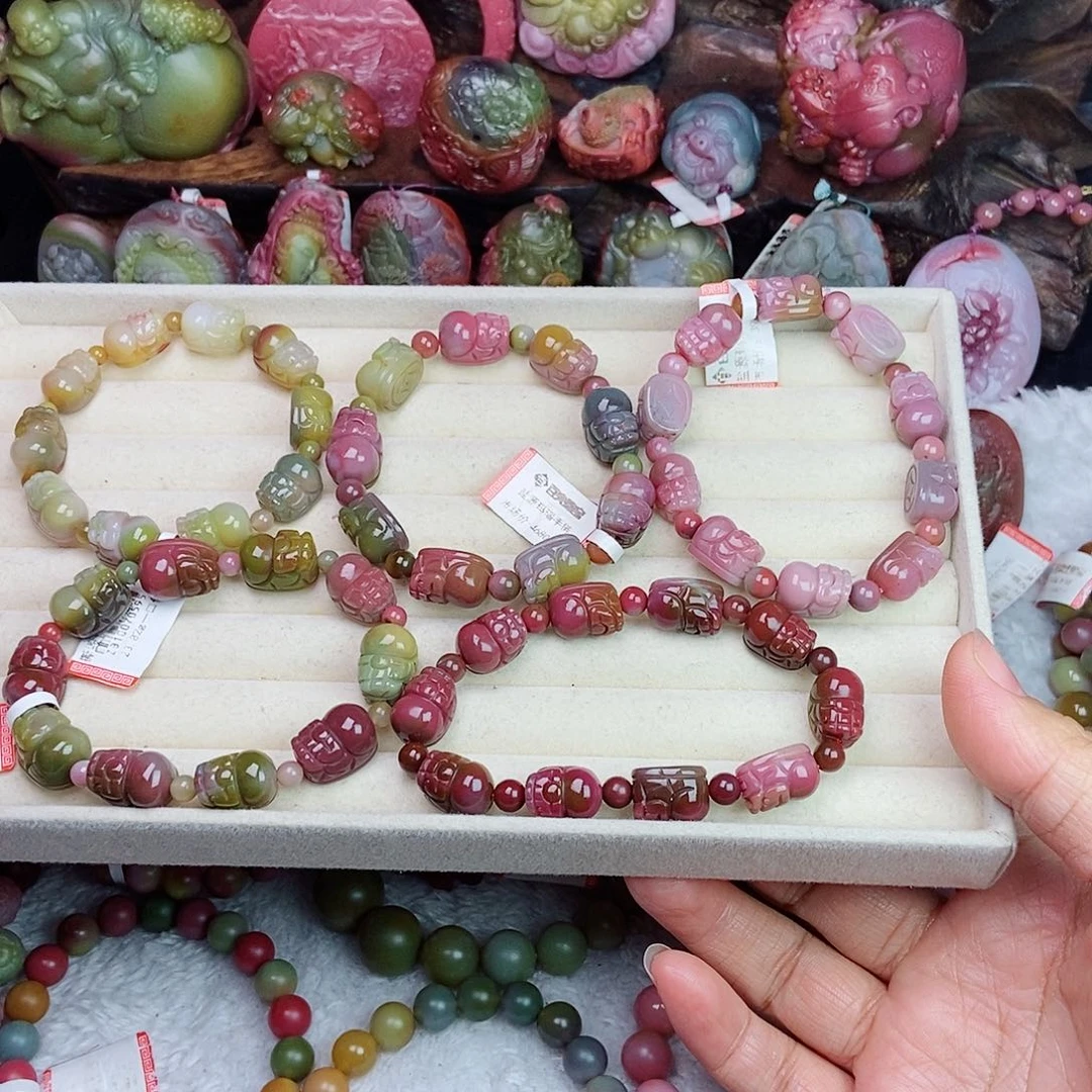 未镶嵌石英质玉（盐源）珠宝半成品