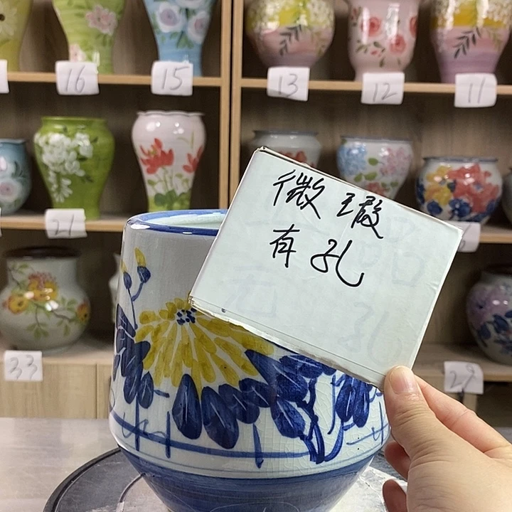 瓷片12xc景德镇陶瓷花盆