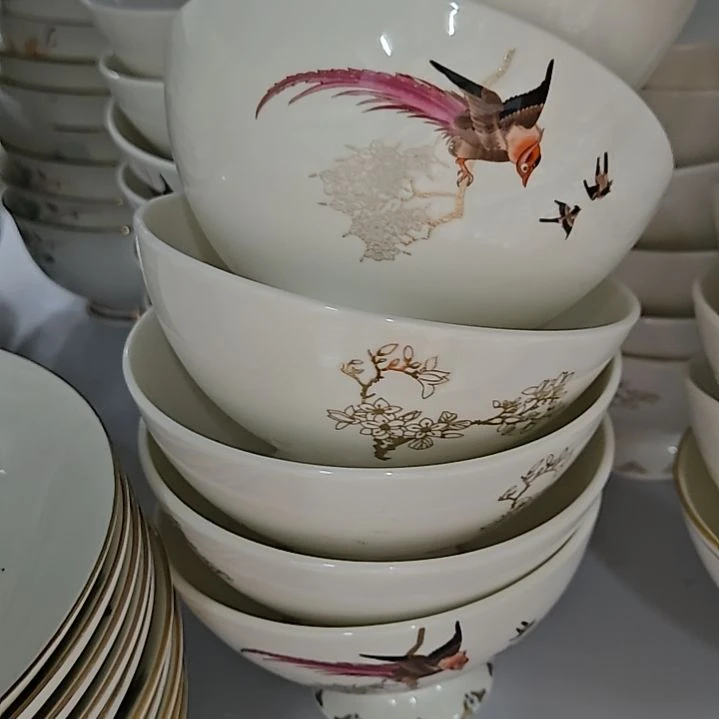 瓷片微瑕奥维4.8寸6个米饭碗6666